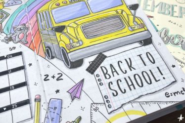 Bullet Journal September 2022 – Back To School - Cover Page